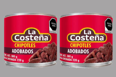 Lata de chiles chipotle la Costeña 380 gr 1 pieza